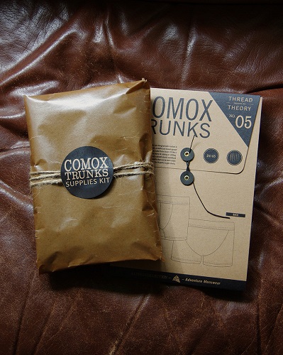 Comox Trunks Supplies Kit from Sewing Indie Month designer Thread Theory