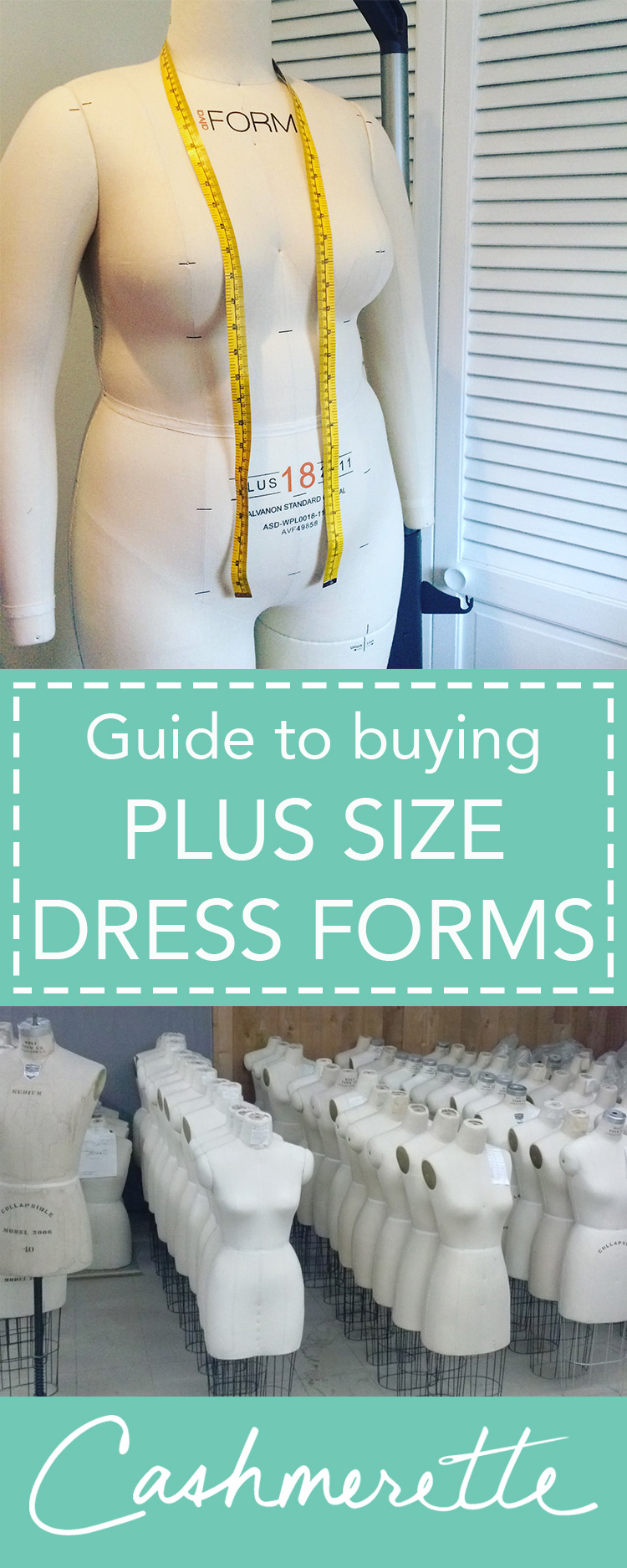 A guide to plus size dress forms for garment sewing by Cashmerette