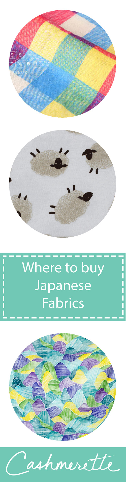 Where to buy Japanese fabric if you don't live in Japan! Gorgeous double gauze, Nani Iro cottons, seersucker, knits and more. Check out the Cashmerette fabric guide!