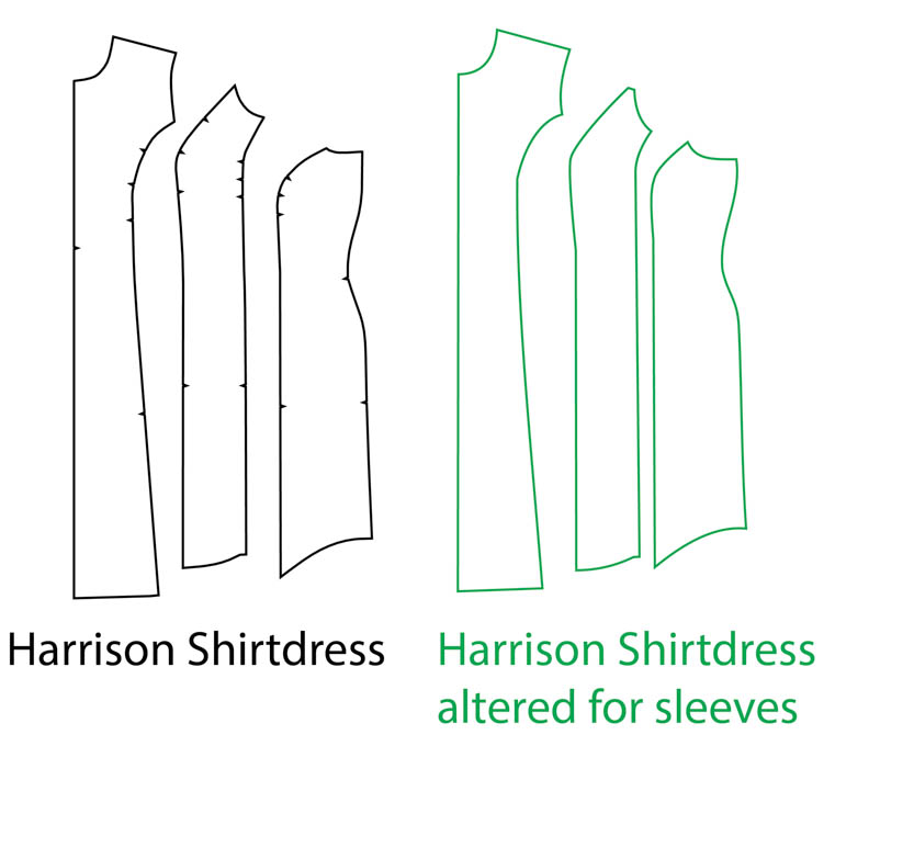 Add Sleeves to the Harrison Shirtdress