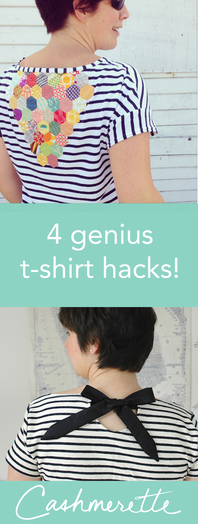 Four great t-shirt pattern hacks that anyone can make!