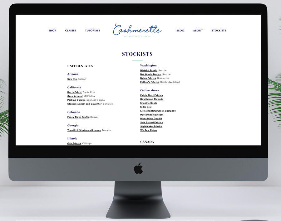 Cashmerette new website