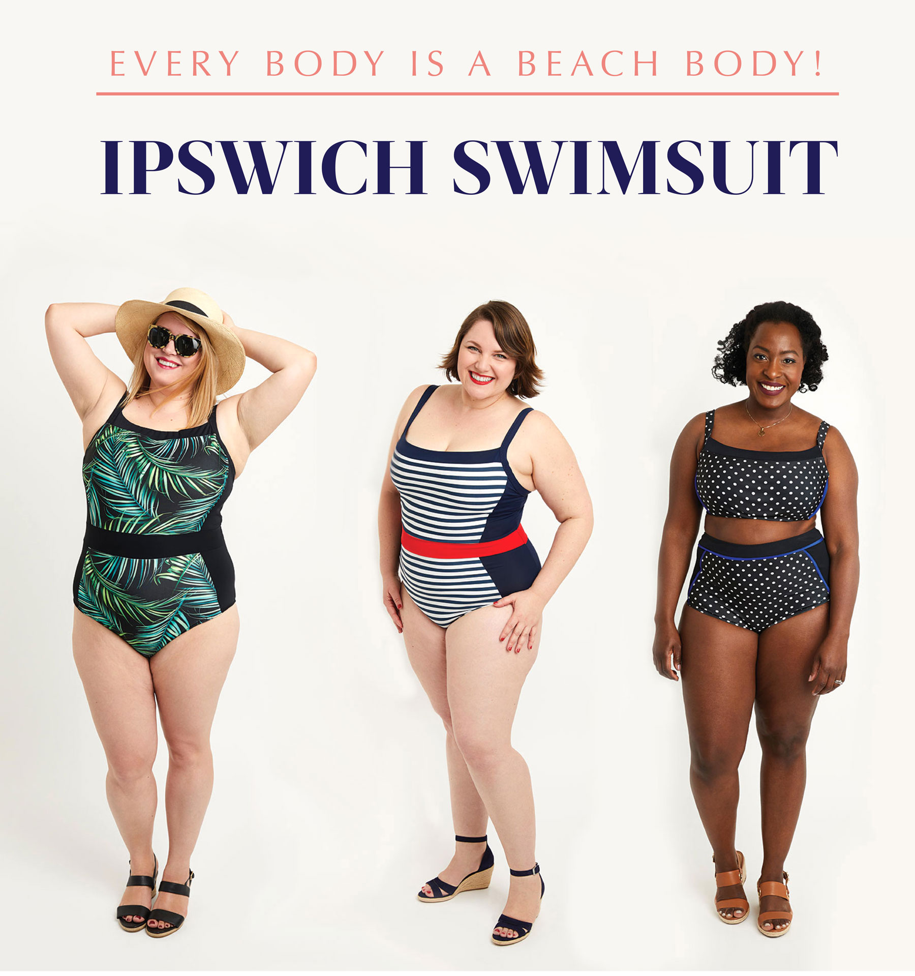 Cashmerette Ipswich swimsuit sewing pattern