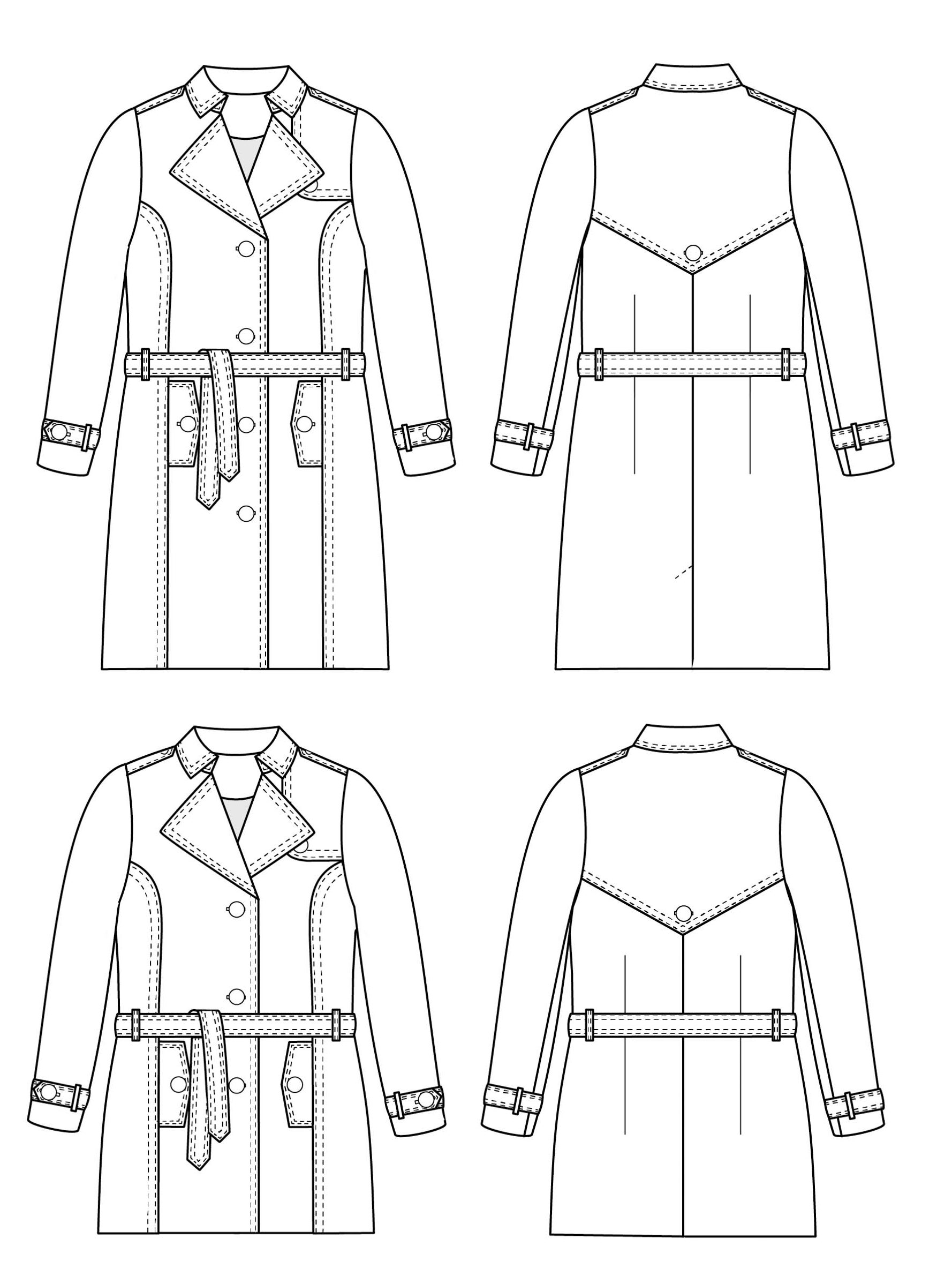 plus size coat sewing pattern