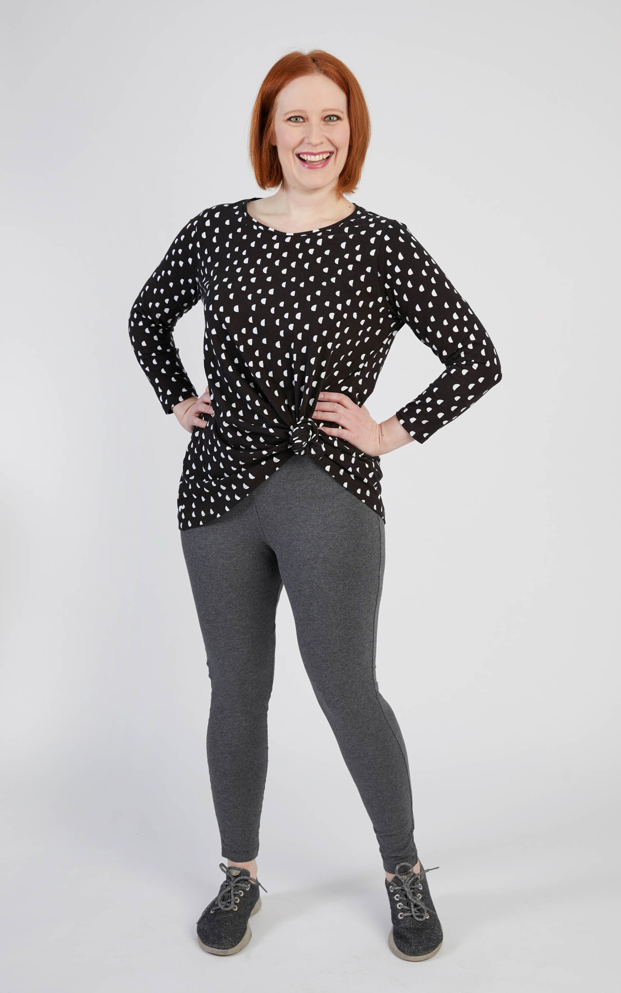 Belmont Leggings, now in print! Plus activewear collection in