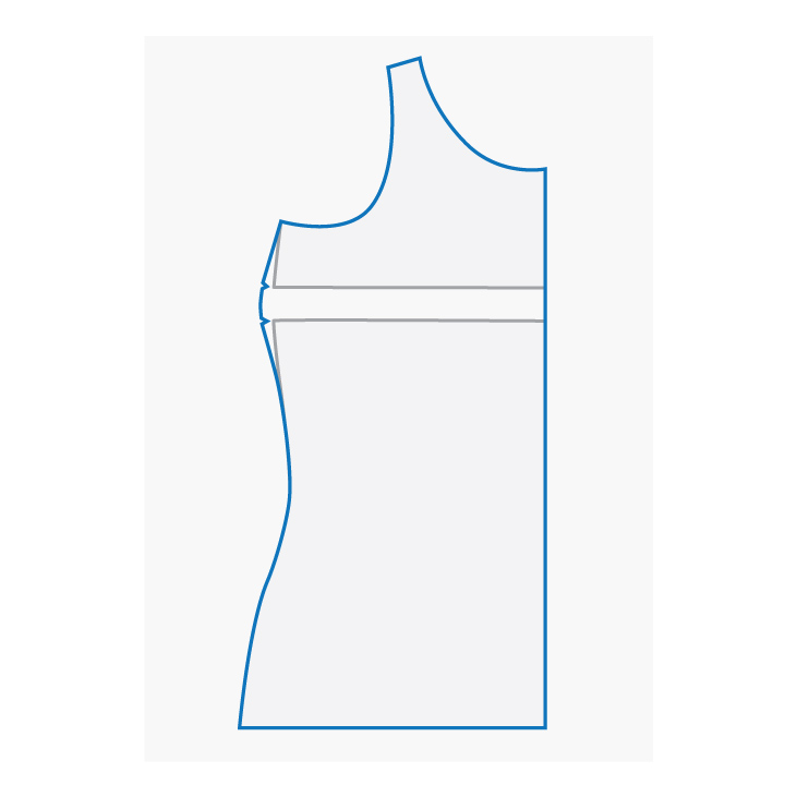 How to do a full bust adjustment on a knit t-shirt pattern - Sew