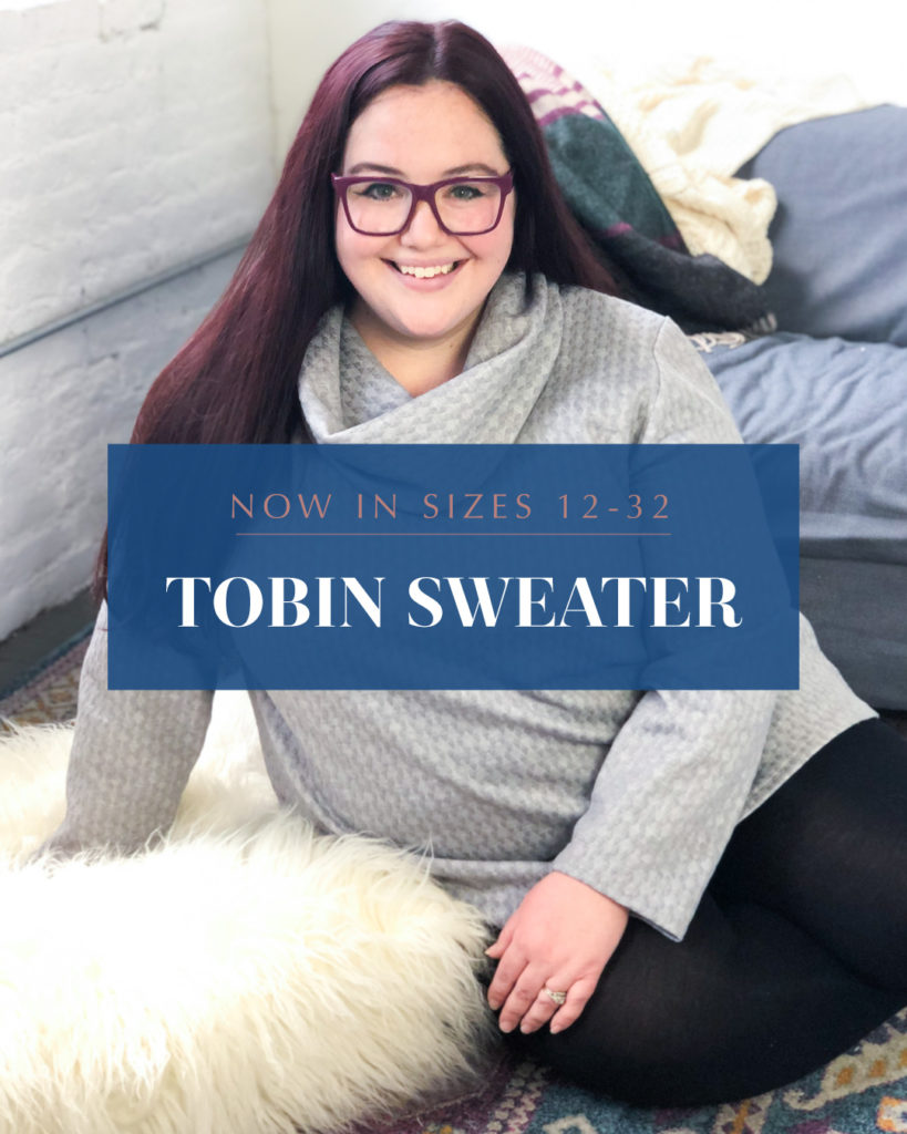 Get Cozy! The Tobin Sweater, Now in Sizes 12-32 | Cashmerette