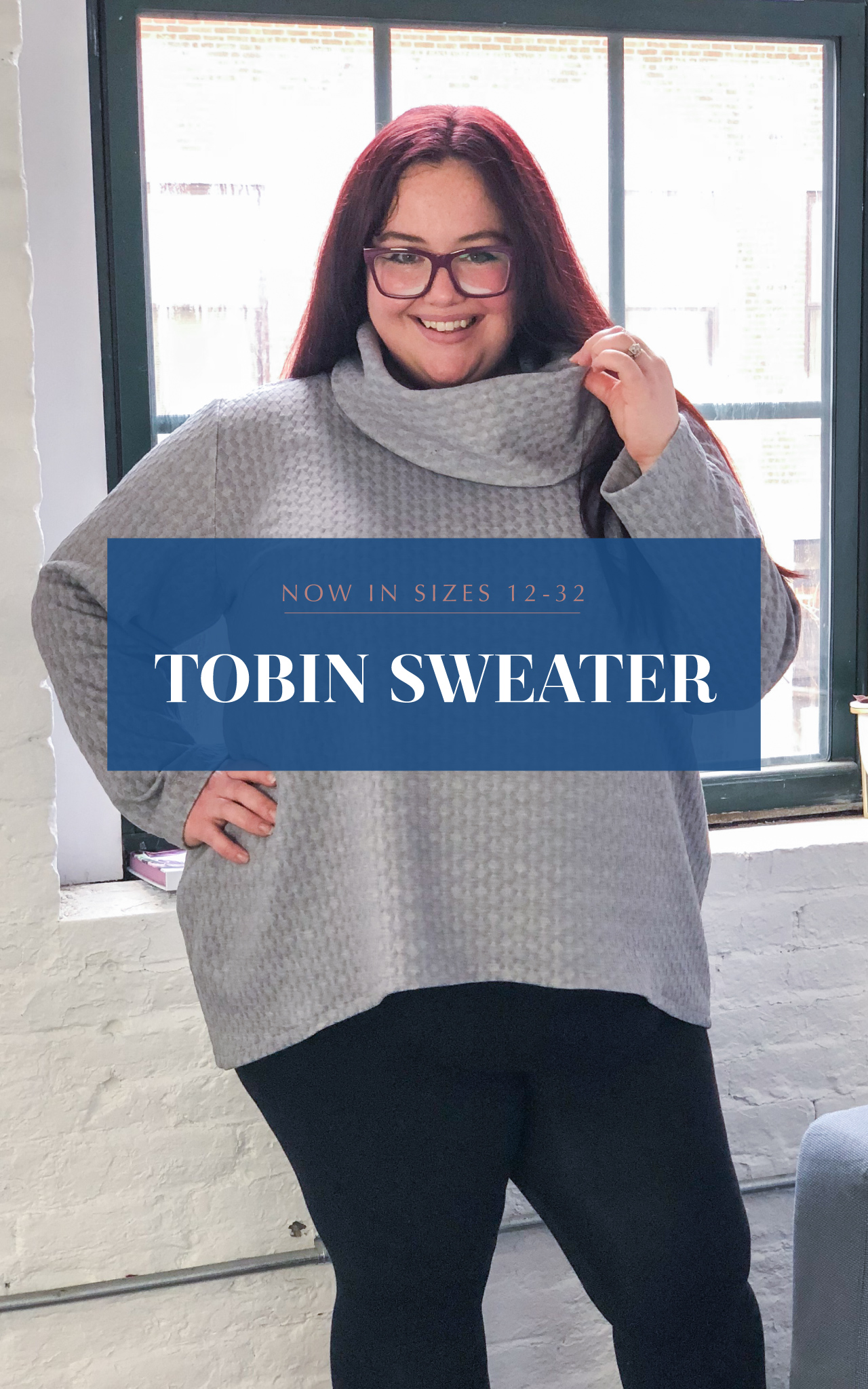 Get Cozy! The Tobin Sweater, Now in Sizes 12-32 | Cashmerette