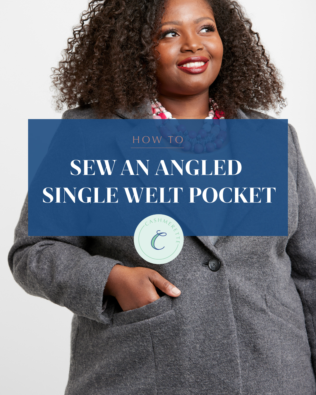 how to sew an angled single welt pocket